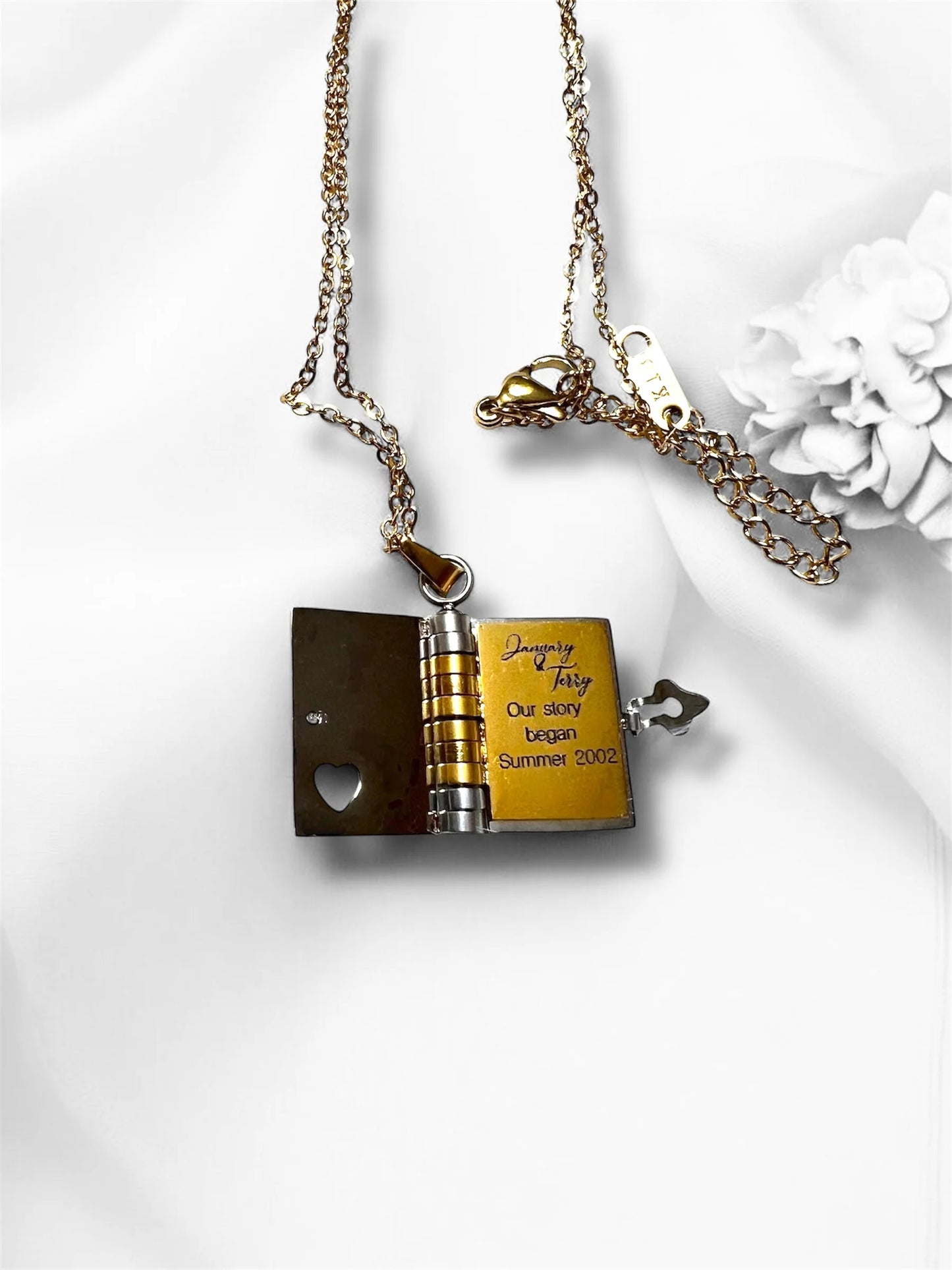 Book Pendant Necklace