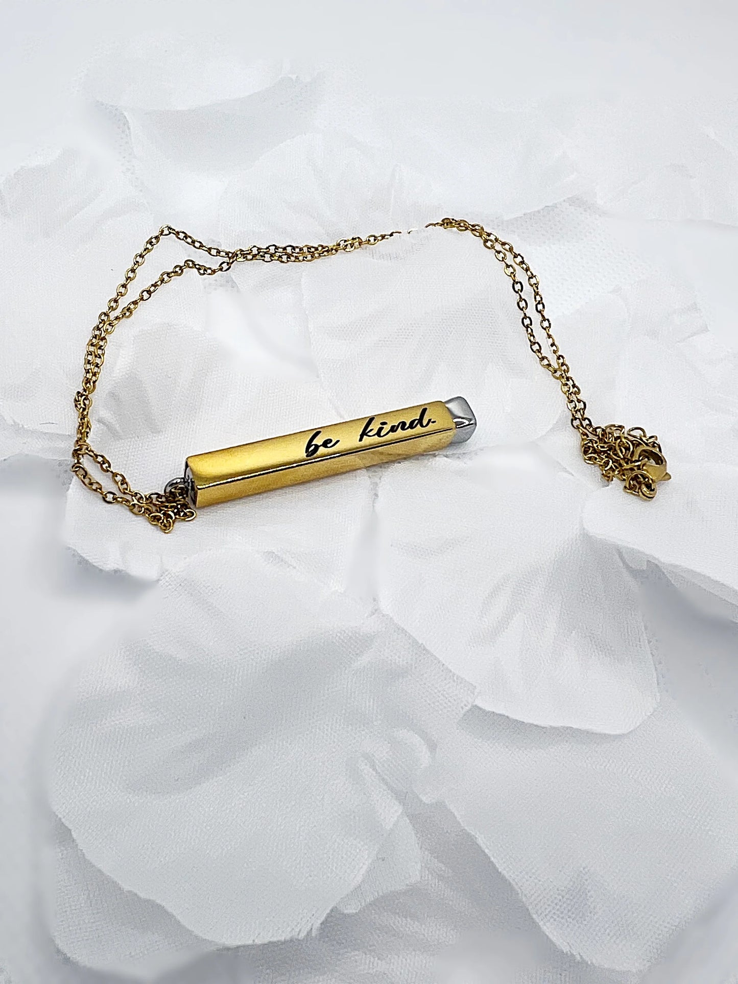 Hidden Message Bar Necklace