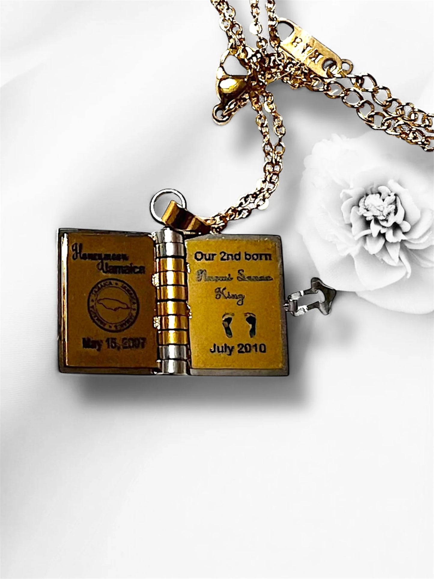 Book Pendant Necklace