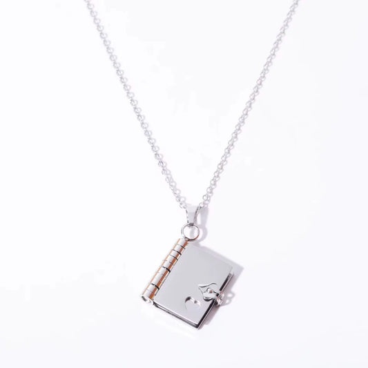 Book Pendant Necklace