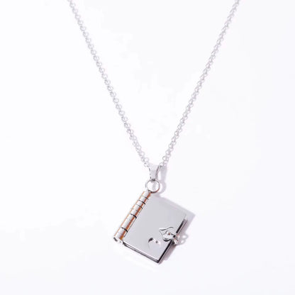 Book Pendant Necklace