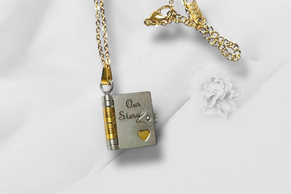 Book Pendant Necklace